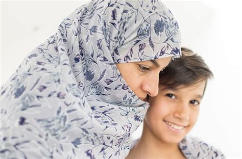 Premium Photo Muslim Mother And Her Son