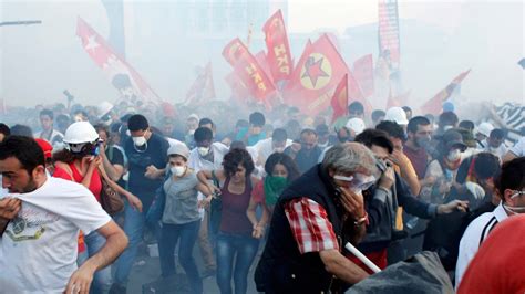 Turkish Police Use Tear Gas And Water Cannon Against Protesters The Irish Times