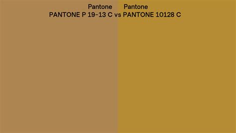 Pantone P 19 13 C Vs Pantone 10128 C Side By Side Comparison