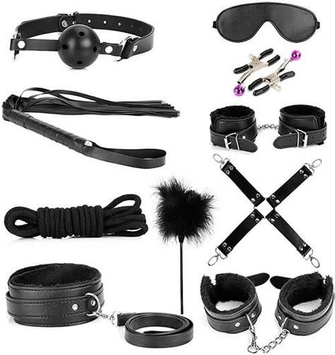 Kit Bondage Negro 10 Piezas En Este Kit De Bondage Cabe De Todo