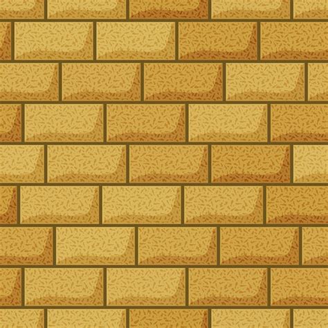 Premium Vector Seamless Yellow Brick Wall