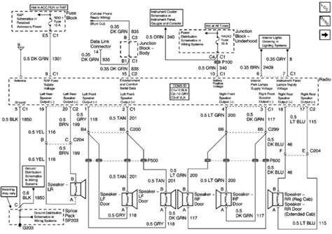 chevy silverado speaker wiring diagram