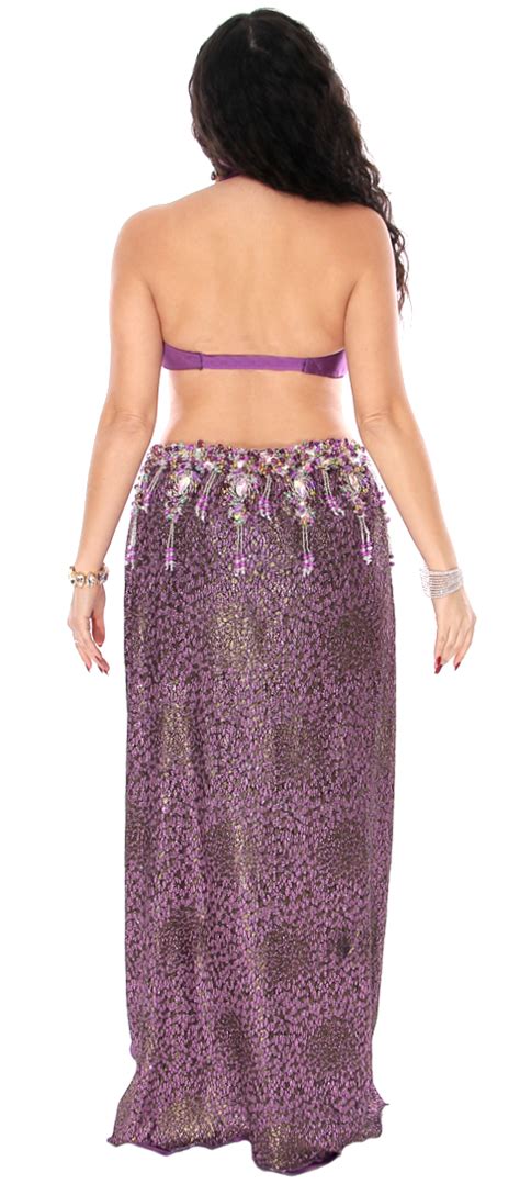 Professional Purple Belly Dance Costume From Egypt At