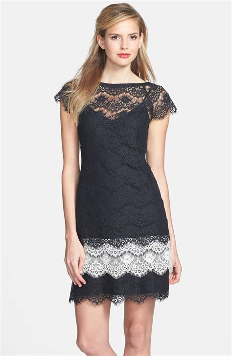jessica simpson short sleeve tiered lace dress nordstrom