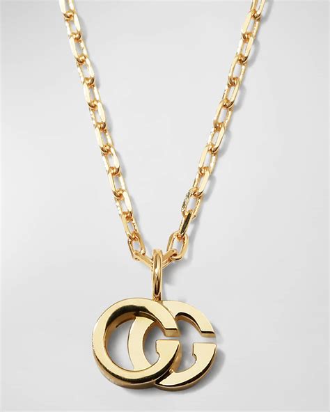Gucci 18k Gold Gg Running Necklace Neiman Marcus