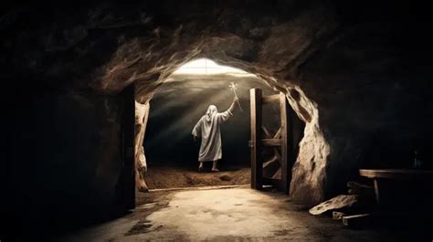 Fondo Jesus Parado En Una Cueva Fondo Imagen Lds De La Resurreccion De