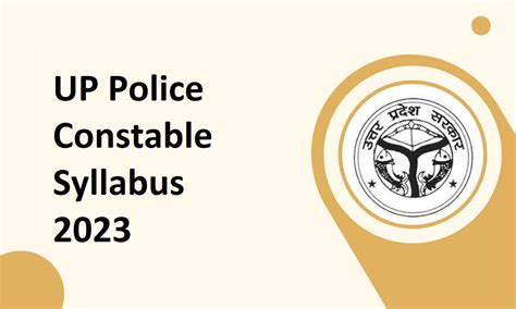 UP Police Constable Syllabus 2023 All Exam Review