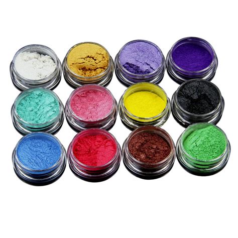 New 12 Colors Mica Pigment Powder Perfect For Soap Making Cosmetics