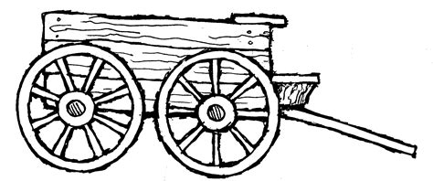 Little Red Wagon Coloring Page Sketch Coloring Page