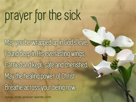 Prayer For Healing And Comfort Prayer For The Sick Prayer For