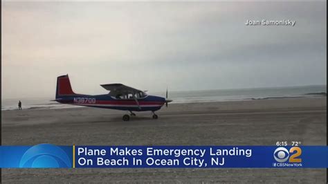 Small Plane Makes Emergency Landing On Nj Beach Youtube