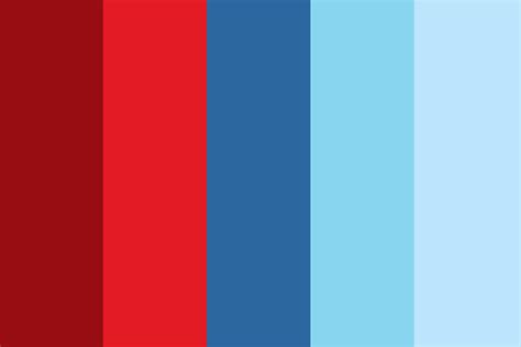 9 Bold Red And Blue Color Palettes With Color Codes