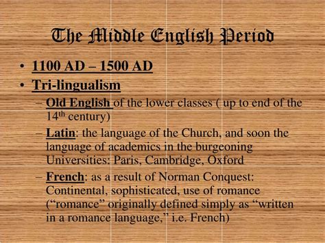 Ppt The Middle Ages To Middle English Literature Powerpoint