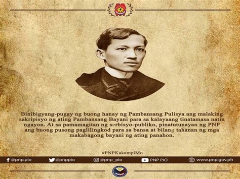 Sakripisyo Ni Dr Jose Rizal Inspirasyon Ng Pnp Dziq Radyo Inquirer Am