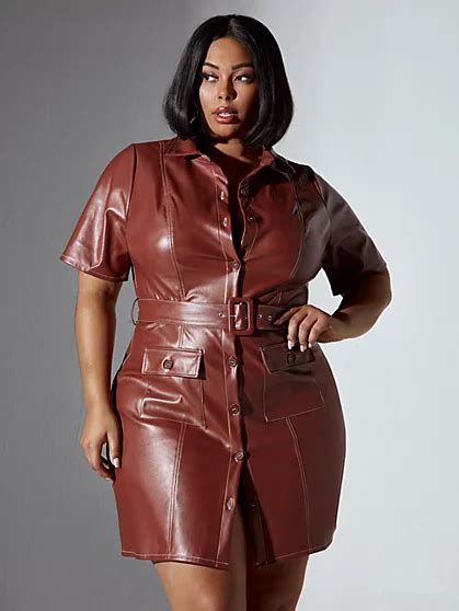 Plus Size Faux Leather Trend For Women Fashion To Figure