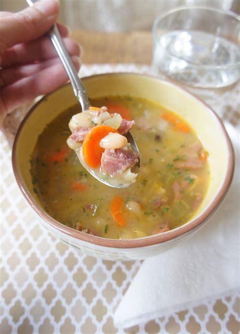 2 cans (15.8 oz) bush's® great northern beans, drained. Ham and White Bean Soup - A Love Letter To Food