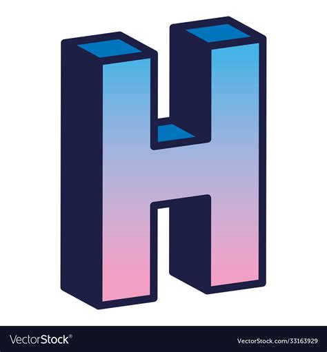3d Letter H Designs Bmp Cahoots