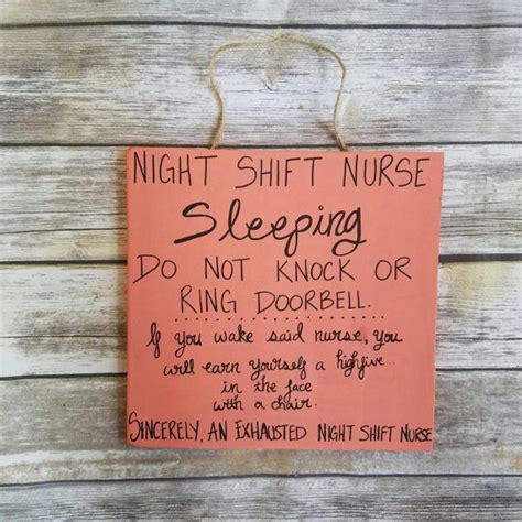 See more ideas about nurses week, nurses week gifts, appreciation gifts. Sleeping nurse sign gift for nurse RN gift LPN gift Night ...