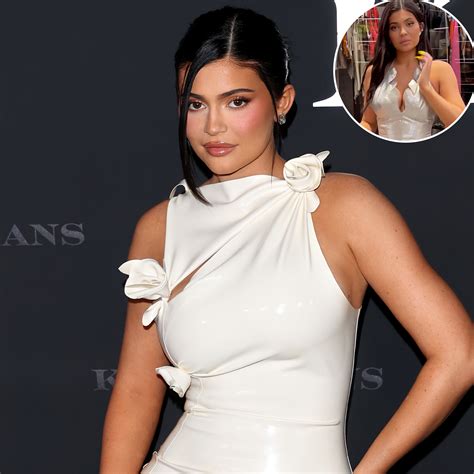 Kylie Jenner Goes Braless In Sexy Silver Halter Top Photos Life And Style