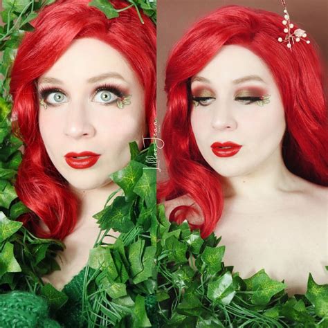Poison Ivy Makeup Mistletoe Eyeliner Dc Comics 2020 Lillee Jean