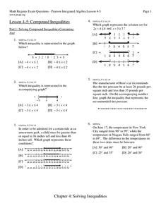 These worksheets and lessons help students learn how to write inequalities when given a word problem. Compound Inequalities Worksheet for 11th Grade | Lesson Planet