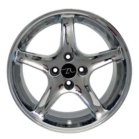 Sell Chrome Mustang Cobra R Wheels 4 Lug 1987 1993 17x8 17 Inch Rims