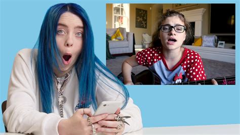 Watch Billie Eilish Watches Fan Covers On Youtube You Sang My Song