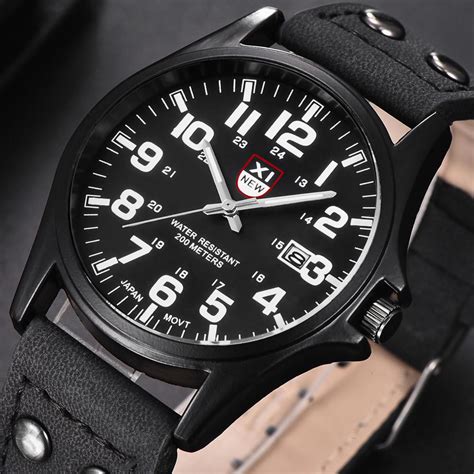 men s military steel military date quartz analog army casual dress wrist watches uygun fiyatlı