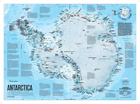 Antarctica Map Australian Geographic