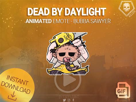 Dbd Animated Emote Bubba Sawyer Teabagging Dead By Daylight Etsy Uk