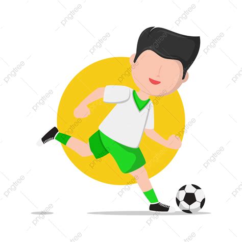 Gambar Ilustrasi Pemain Sepakbola Pemain Sepak Bola Kartun Sepak Bola