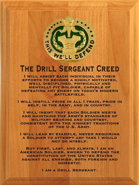 Drill Sergeant Creed Army Army Military