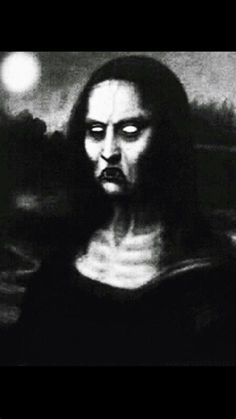 Evil Mona Lisa Mona Lisa Mona Scary Art