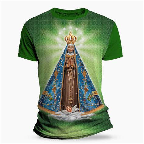 Camiseta Religiosa Católica Nossa Senhora Aparecida Camisetas KayrÓs
