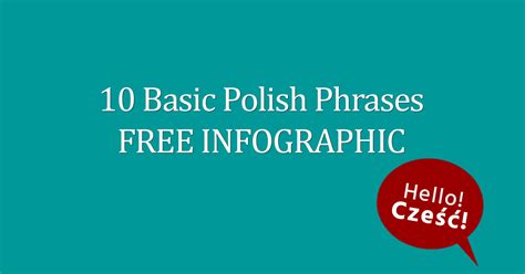 10 Basic Polish Phrases FREE Infographic - Free to use Today!