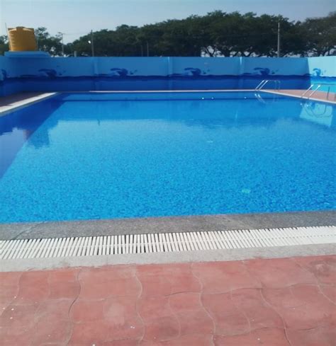 Sky Blue Indoor Park Overflow Swimming Pool Dimension 50x30 Feet 7