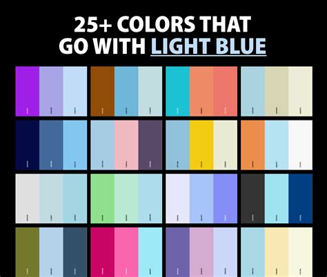 25 Best Colors That Go With Light Blue Light Blue Color Palettes