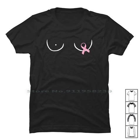 Breast Cancer Awareness Month Cancer T Shirt 100 Cotton Pink Ribbon Awareness Breasts Month