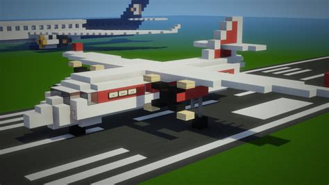 Cargo Turboprop Aircraft Red Airways Cargo Minecraft Map