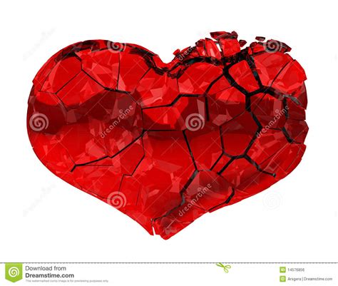 Broken Heart Unrequited Love Pain Stock Illustration Illustration