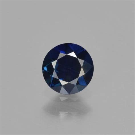 055ct Loose Blue Sapphire Gemstone Diamond Cut 5 Mm Gemselect