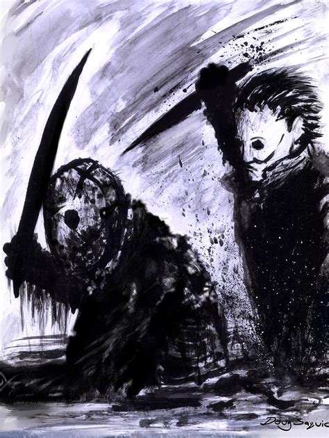Jason Voorhees Vs Michael Myers Paint And Brush By Dougsq On Deviantart