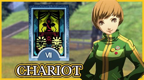 This social link requires your courage and knowledge stats to be level 5 to be started. Persona 4 Golden - Max Social Link - Chariot Arcana (Chie Satonaka) - YouTube