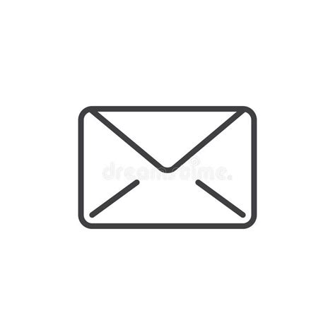 Email Message Line Icon Outline Vector Sign Linear