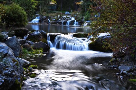 Kostenlose Foto Landschaft Wasser Natur Wasserfall Bach Blatt
