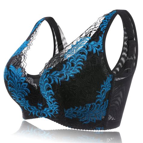 Embroidery Wireless Lace Trim Deep Plunge Bras Deep Plunge Plunge Bra Cheap Bras Unlined Bra