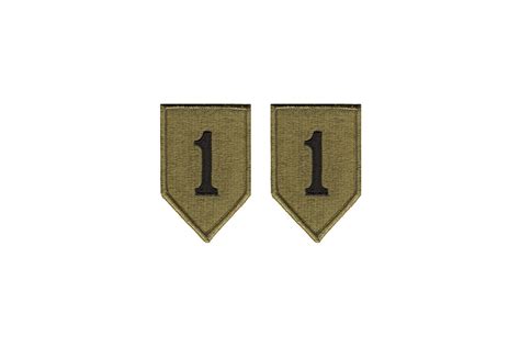 Us Army 1st Infantry Division Ocp Patch With Hook Fastener Pair