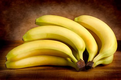 Photo Yellow Bananas Food Fruit Closeup