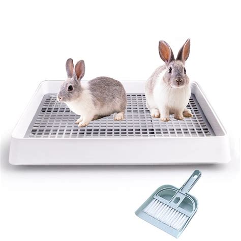 22x18 Inches Rabbit Litter Box With Grate Extra Large Rabbit Litter