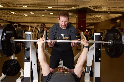 a risky weightlifting courtesy spotting for a bench press wsj